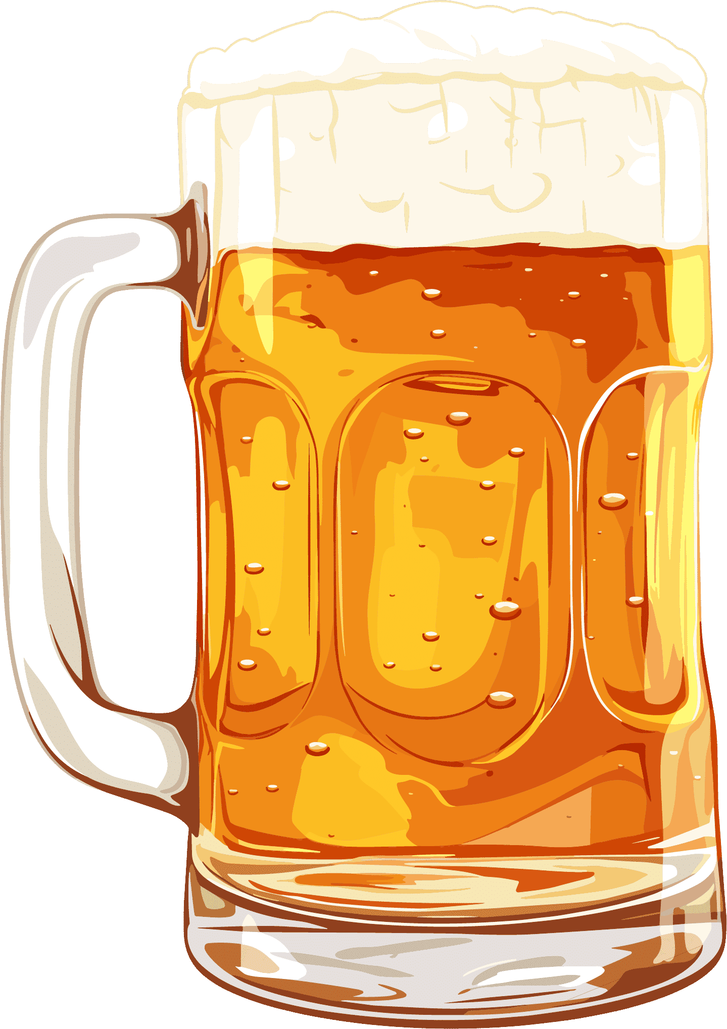 Summer illustration of Draft beer