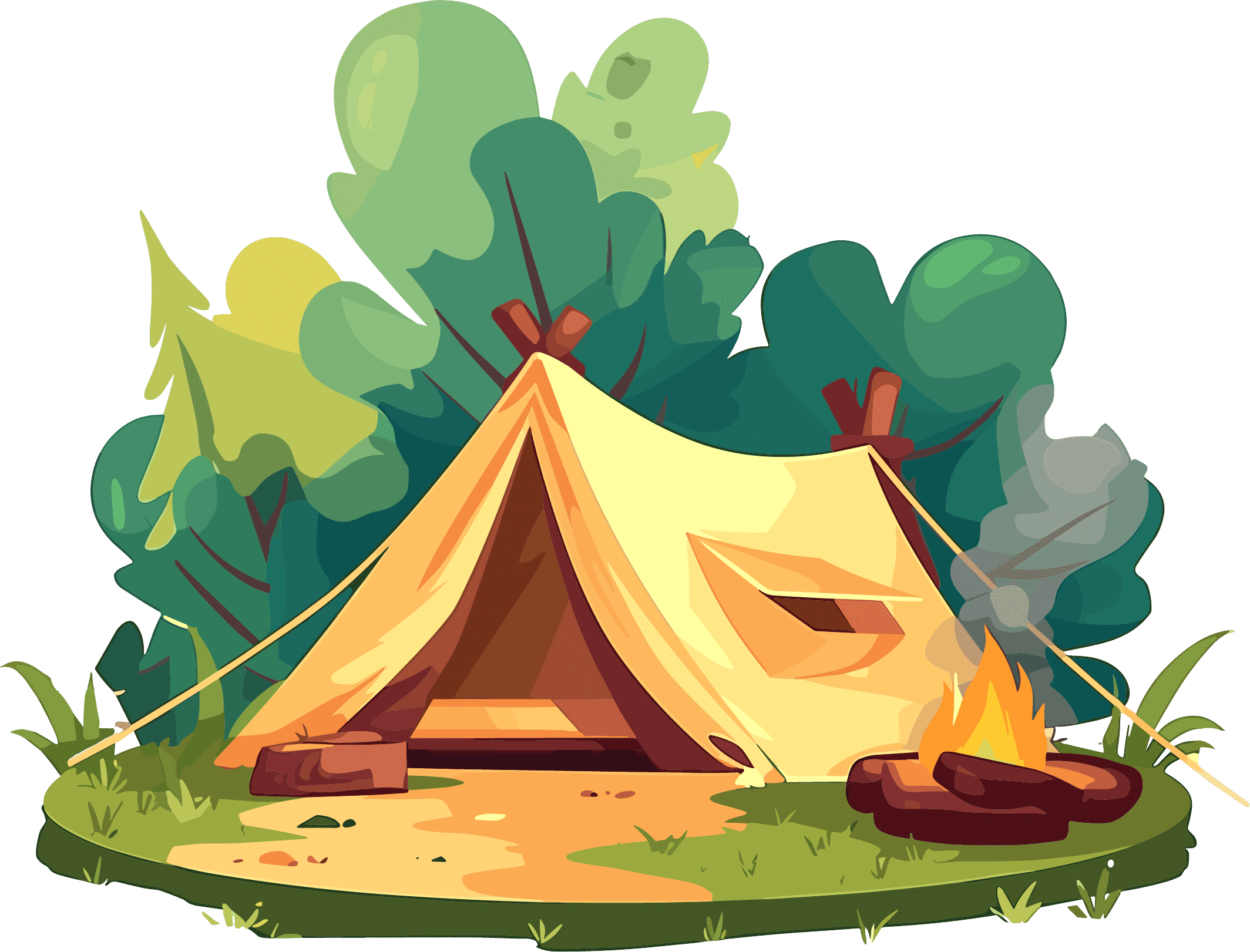 Campus camping tent materials