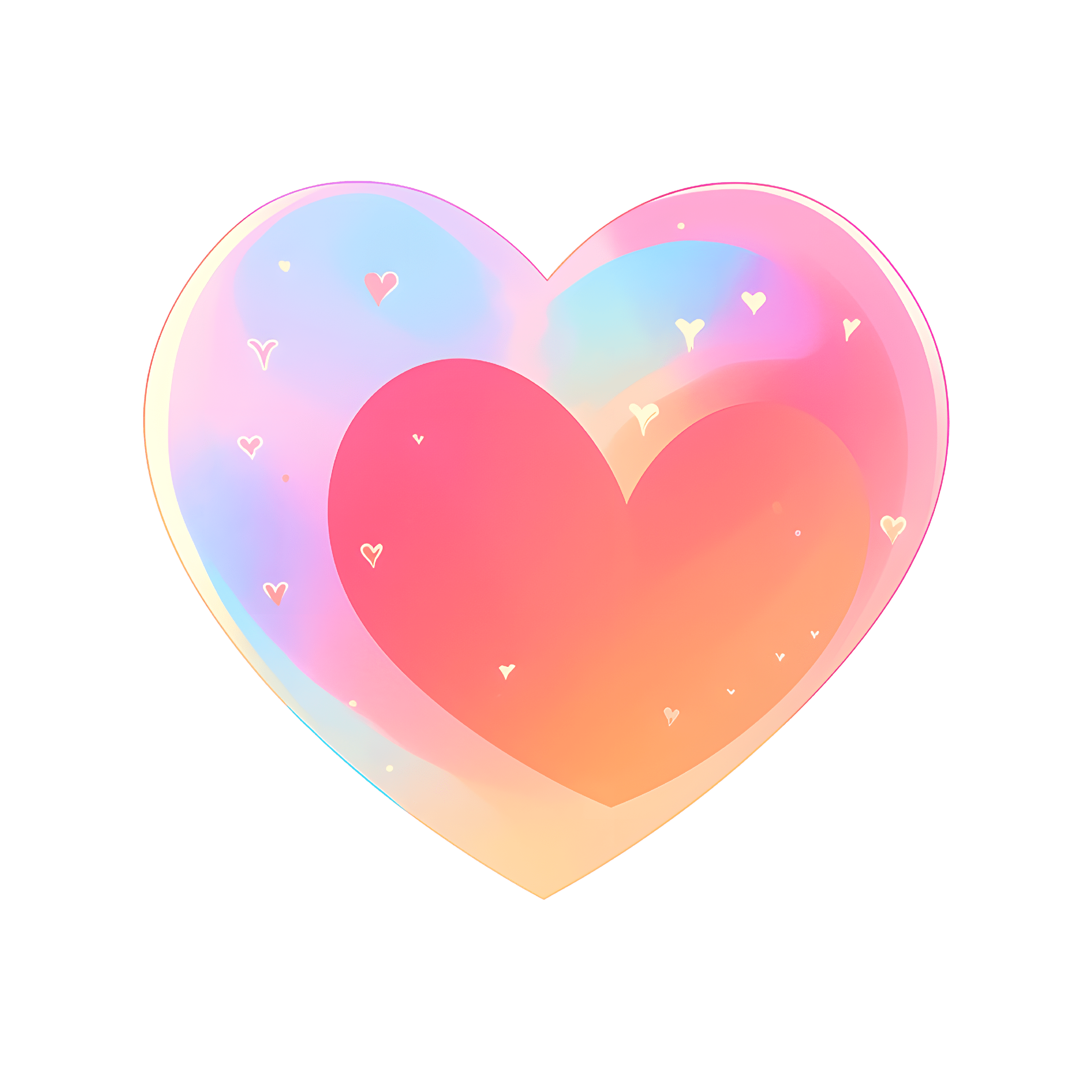 520 Heart-shaped cartoon illustration elements