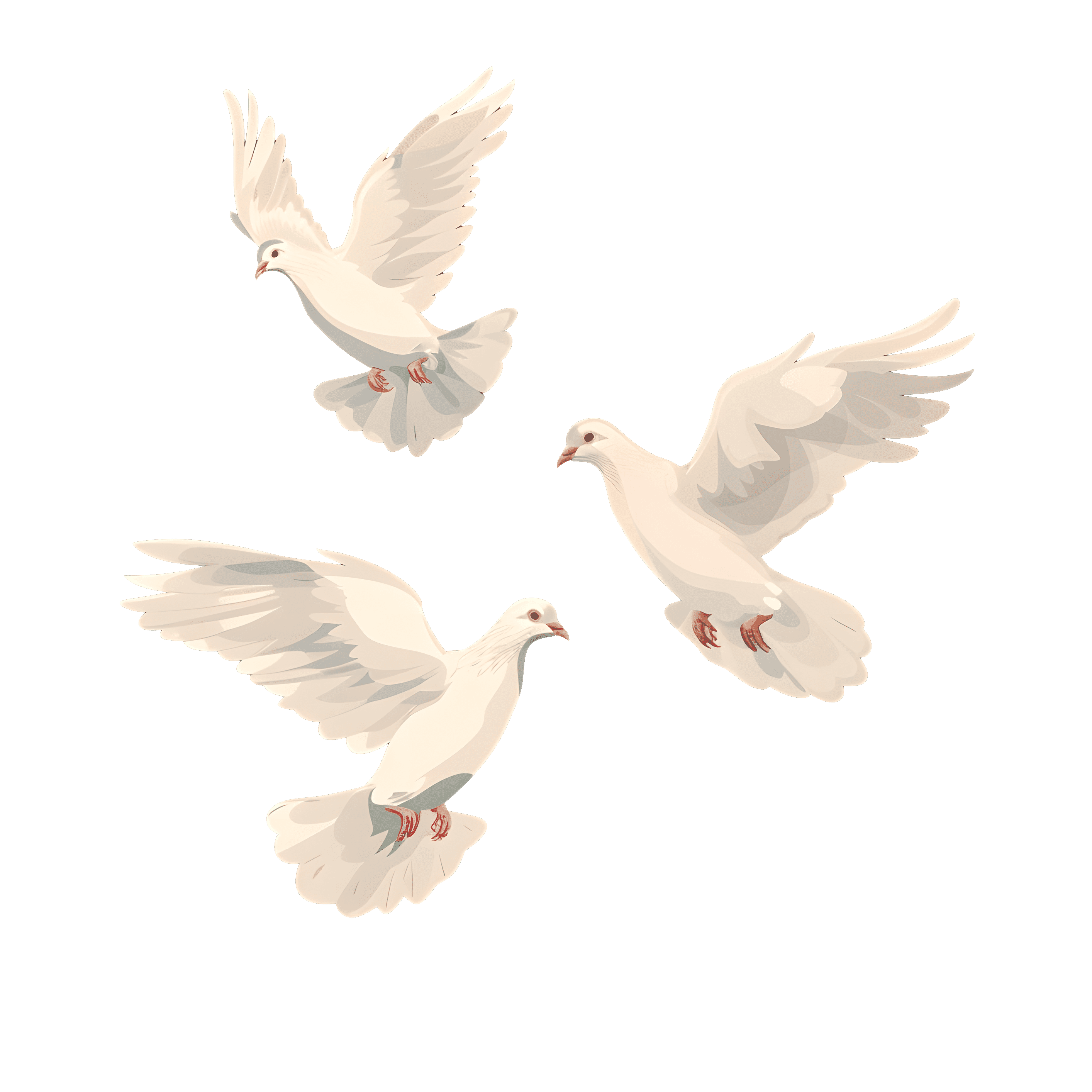 White dove commercial design element