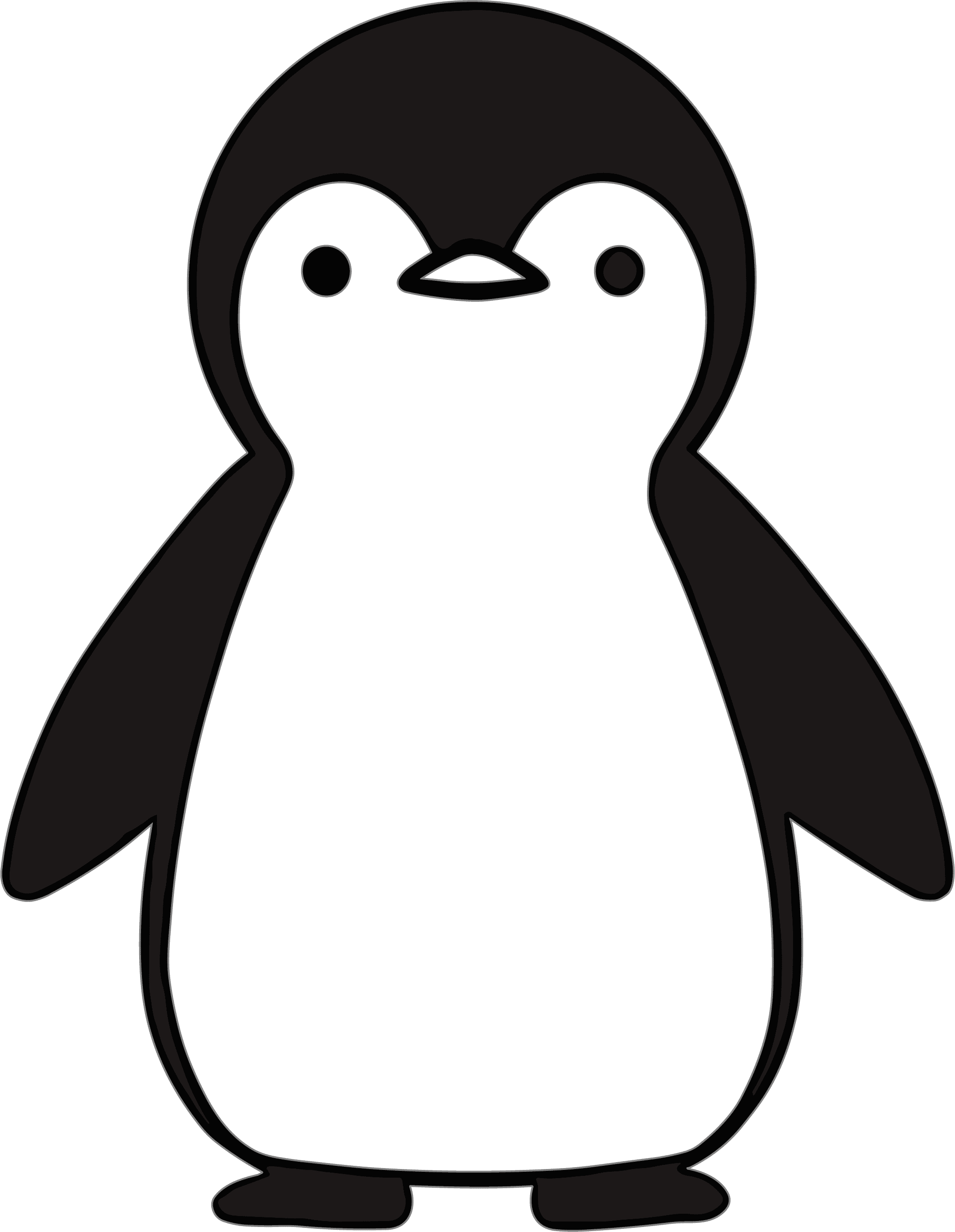A simple sketch of a penguin