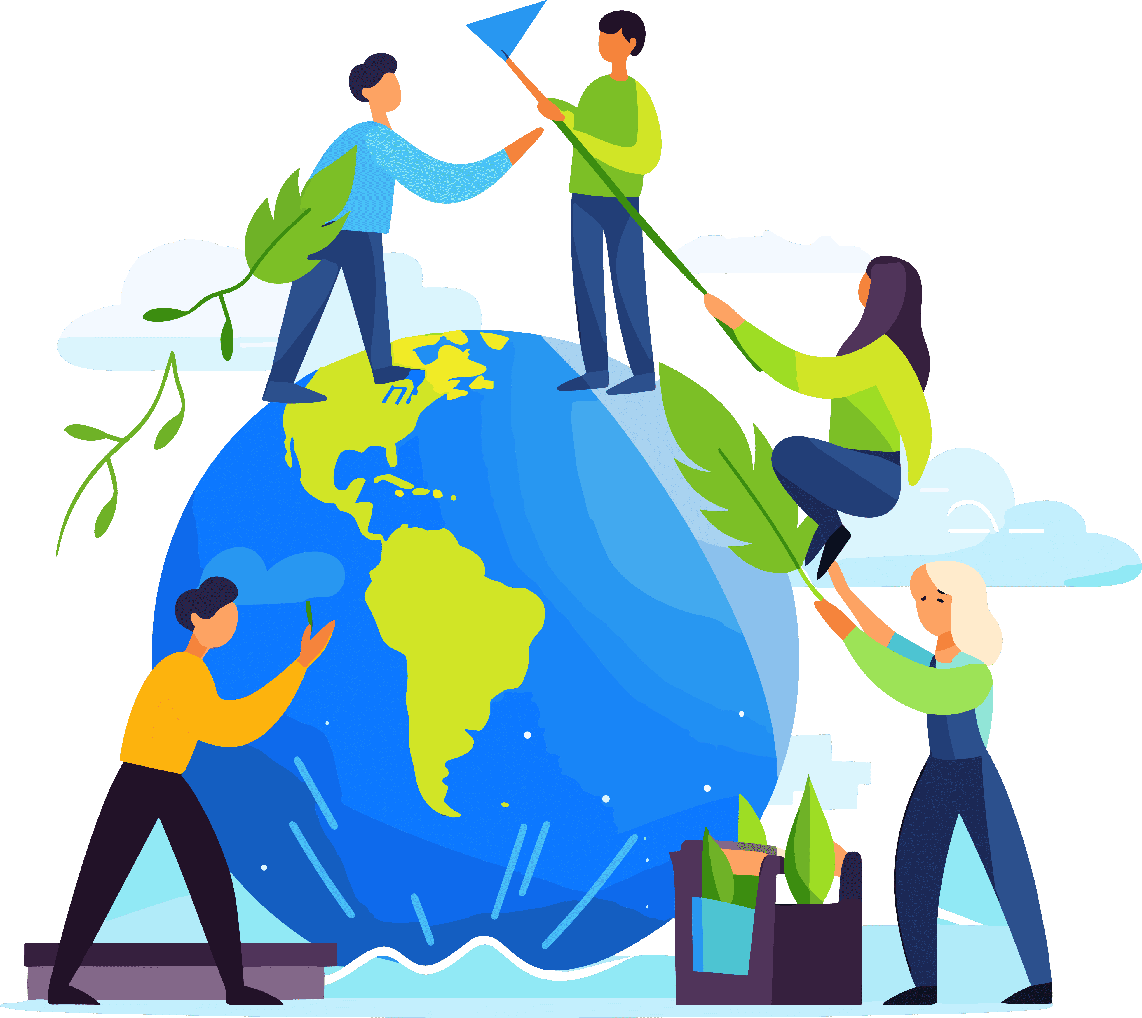 Creative illustrations for World Environment Day